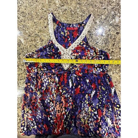 ELLE NEW Size XL Crochet Bead V Neck Sleeveless Maxi Dress Fairy BOHO Whimsigoth - Picture 7 of 16